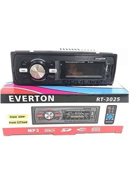 RT-3025 Güçlü Bluetooth Oto Teyp - 4X50W Yüksek Çıkış, Uzaktan Kumandalı, Usb/microsd/aux/fm