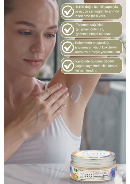 %100 Doğal Içerikli Ter Kokusu Önleyici Krem Deodorant|alüminyumsuz Alkolsüz Doğal Deodorant|kadın fırsatları