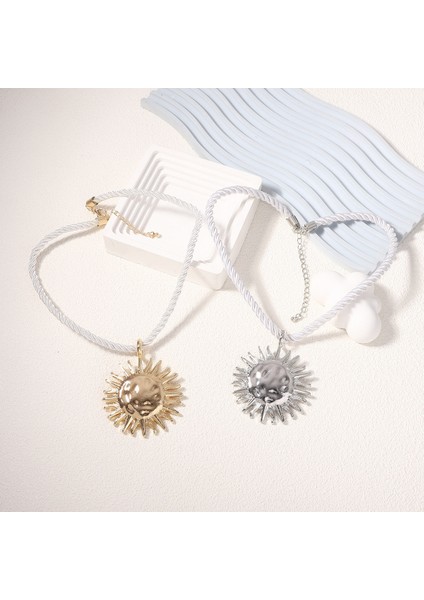 Moda Alaşım A Tılı Güneş Çiçeği Kolye Küpe (Yurt Dışından) modelleri