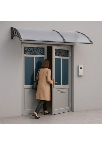 Cosmos Kapı Pencere Üstü Pratik Sundurma 105X240 - Şeffaf