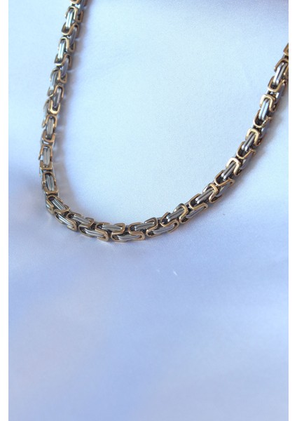 316L Çelik Mix Renk Kral Zincir Model Erkek Kolye fiyatları