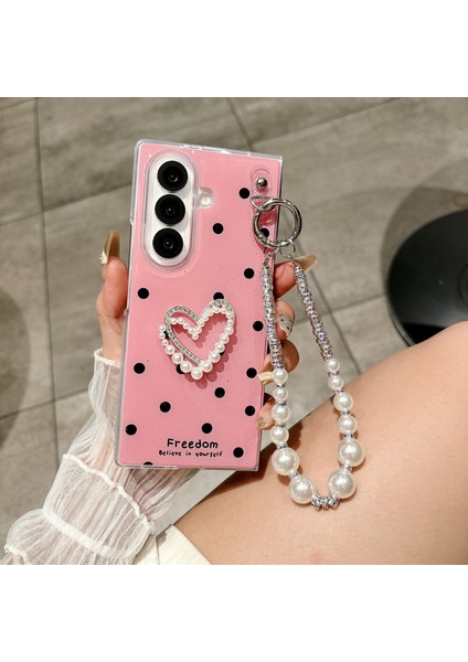 Samsung Galaxy Z Fold7 5g Bilek Kayışlı Simli Telefon Kılıfı (Yurt Dışından) fiyatları