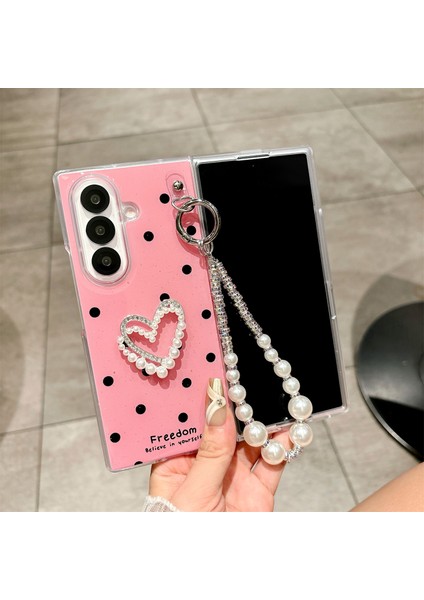 Samsung Galaxy Z Fold7 5g Bilek Kayışlı Simli Telefon Kılıfı (Yurt Dışından) modelleri