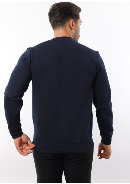 3 Iplik Şardonlu Bisiklet Yaka Sweatshirt – Pamuk Viskon Regular Fit Rugatchi Exclusive modelleri