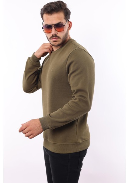 Şardonlu Pike Sweatshirt – %70 Pamuk %30 Viskoz Bisiklet Yaka fiyatları