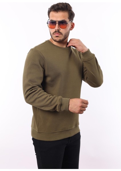 Şardonlu Pike Sweatshirt – %70 Pamuk %30 Viskoz Bisiklet Yaka modelleri