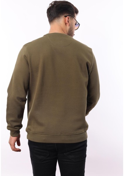 Şardonlu Pike Sweatshirt – %70 Pamuk %30 Viskoz Bisiklet Yaka fırsatları