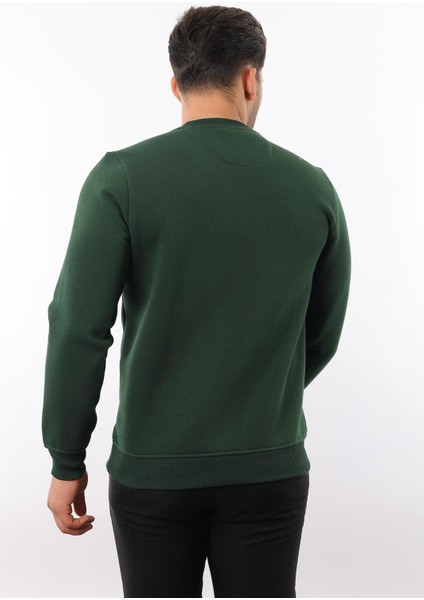 3 Iplik Şardonlu Bisiklet Yaka Sweatshirt – Pamuk Viskon Regular Fit Rugatchi Exclusive modelleri