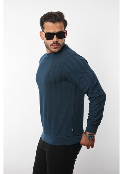 Jakarlı Sweatshirt – %70 Pamuk %30 Viskoz Bisiklet Yaka modelleri