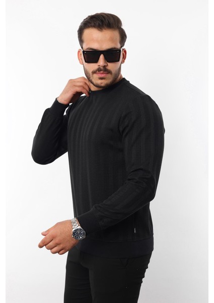 Jakarlı Sweatshirt – %70 Pamuk %30 Viskoz Bisiklet Yaka fiyatları