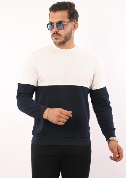 3 Iplik Bisiklet Yaka Sweatshirt – Pamuk Viskon Regular Fit Rugatchi Exclusive