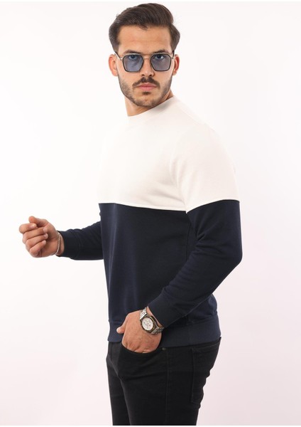 3 Iplik Bisiklet Yaka Sweatshirt – Pamuk Viskon Regular Fit Rugatchi Exclusive fiyatları