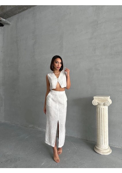 Çilek Takım Etek Yelek