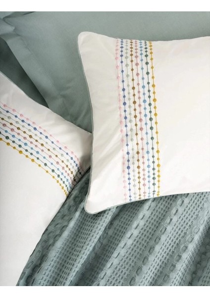 Cotton Box Aura Çift Kişilik Pike Takımı Pebble Mint modelleri