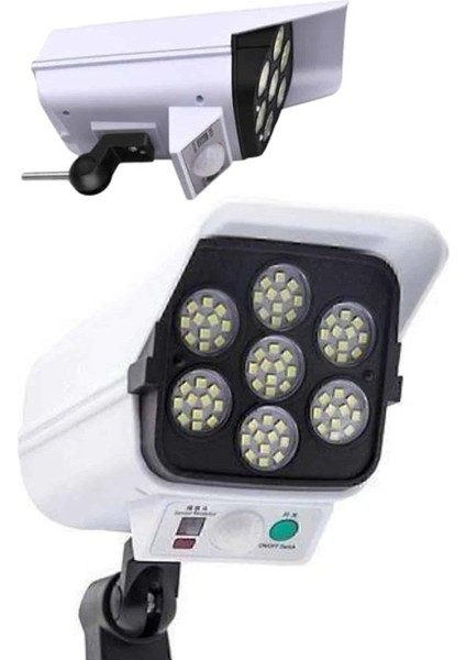 Solar Lamba Kamera Görünümlü Duvar Lambası Dönebilen Bahçe Aydınlatması - EMY9536-8224 modelleri