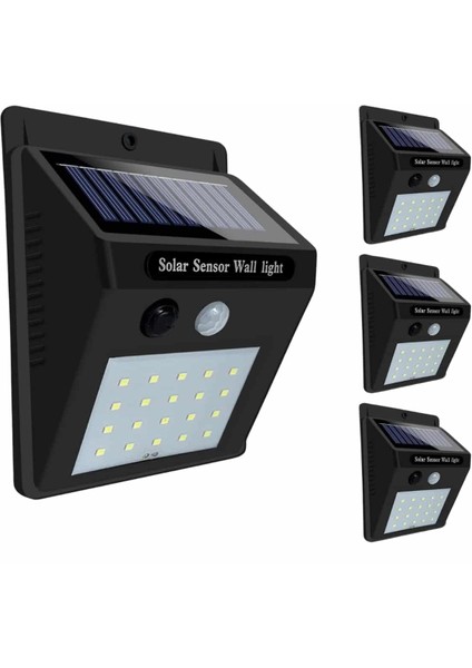 Solar Sensörlü Duvar Lambası Bahçe Lamba 20 LED Işık - EMY4211-8836 fırsatları