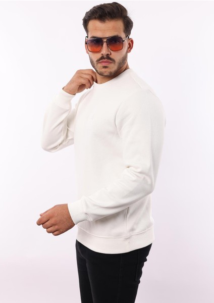 Şardonlu Pike Sweatshirt – %70 Pamuk %30 Viskoz Bisiklet Yaka fiyatları