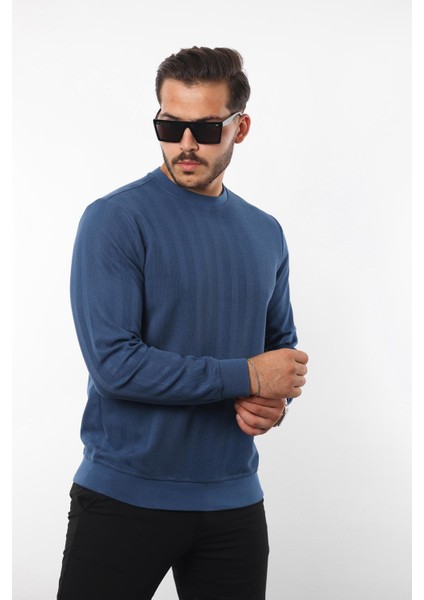 Jakarlı Sweatshirt – %70 Pamuk %30 Viskoz Bisiklet Yaka modelleri