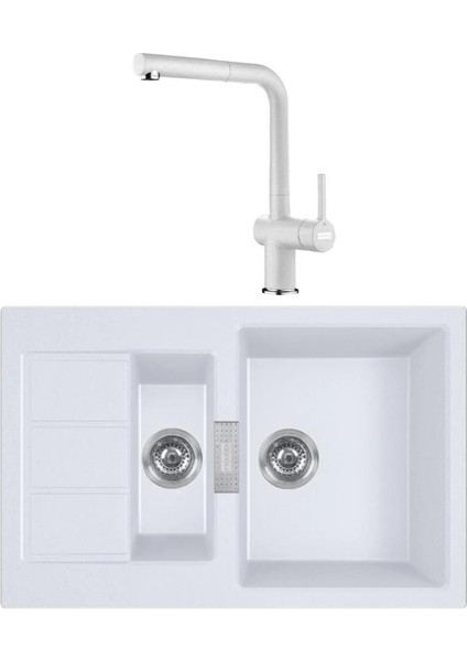 Tectonite S2D 651-78 Pw Evye - Franke Active Plus Doccia 2.0 Bianco Armatür Set