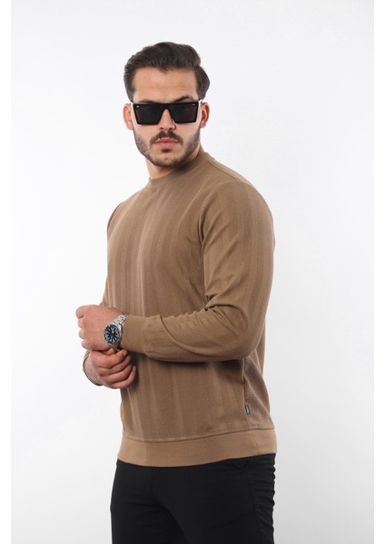 Jakarlı Sweatshirt – %70 Pamuk %30 Viskoz Bisiklet Yaka fiyatları