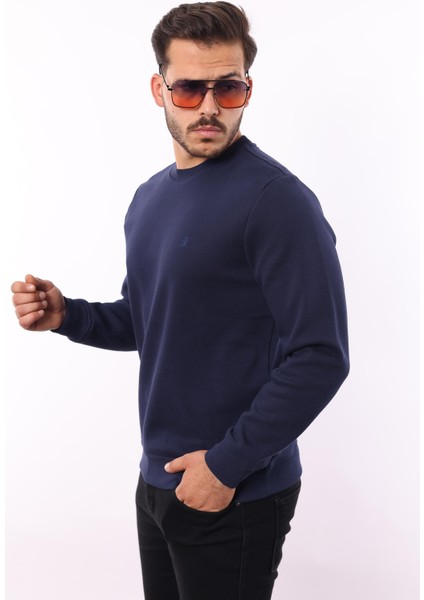 Şardonlu Pike Sweatshirt – %70 Pamuk %30 Viskoz Bisiklet Yaka fiyatları