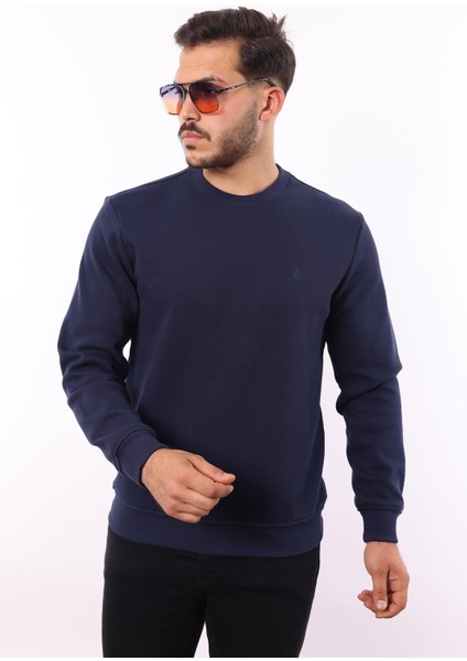 Şardonlu Pike Sweatshirt – %70 Pamuk %30 Viskoz Bisiklet Yaka modelleri
