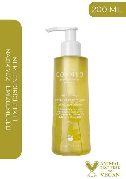 Yüz Temizleme Jeli - Karma Ciltler İçin Etkili Arındırıcı, Yağı ile Zenginleştirilmiş, 200 ml