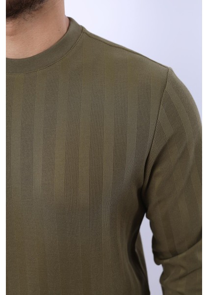 Jakarlı Sweatshirt – %70 Pamuk %30 Viskoz Bisiklet Yaka indirimleri