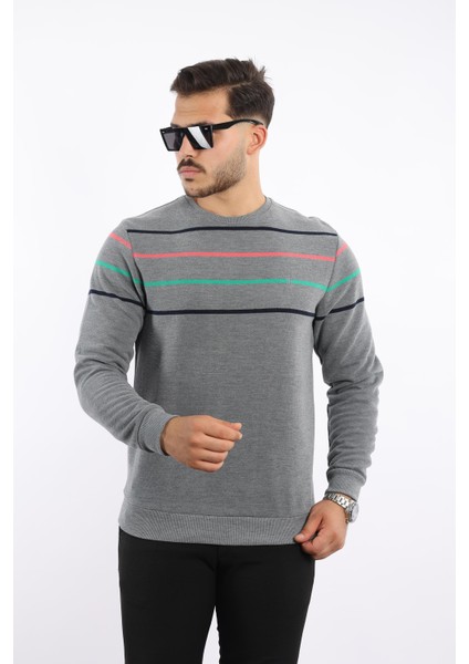 Panolu Selanik Dokuma Bisiklet Yaka Sweatshirt modelleri