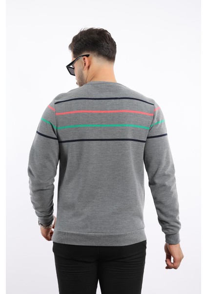 Panolu Selanik Dokuma Bisiklet Yaka Sweatshirt fırsatları