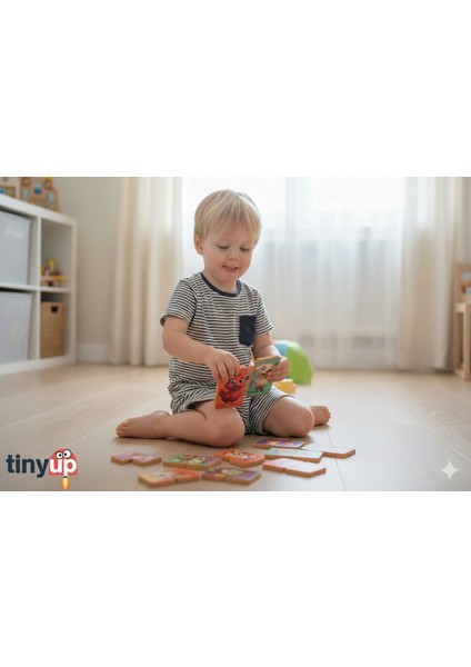 2-3 Parça 8 Adet Tak Çıkar Manyetik Eva Yapboz, Çiftlik Hayvanları