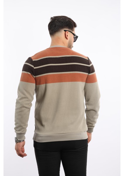 Panolu Selanik Dokuma Bisiklet Yaka Sweatshirt – Pamuk Viskon Regular Fit indirimleri