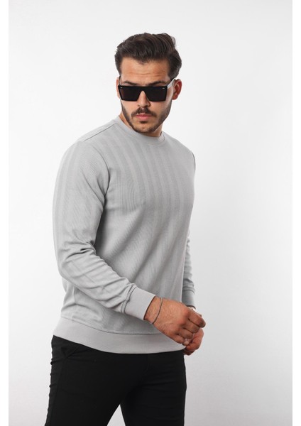 Jakarlı Sweatshirt – %70 Pamuk %30 Viskoz Bisiklet Yaka modelleri