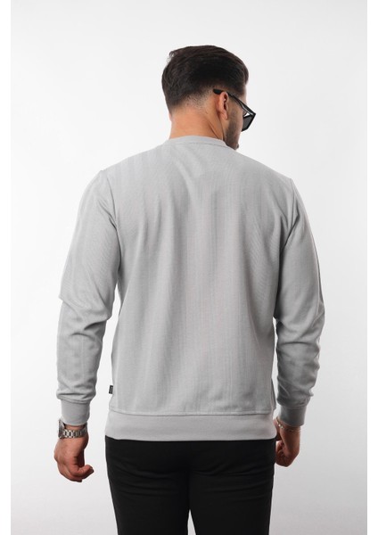 Jakarlı Sweatshirt – %70 Pamuk %30 Viskoz Bisiklet Yaka fırsatları