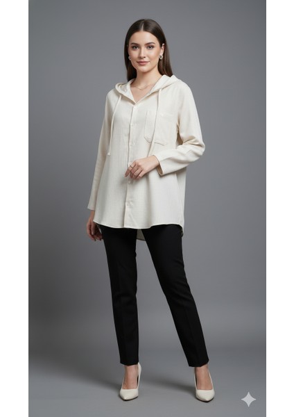 Kadın Kapşonlu Gömlek