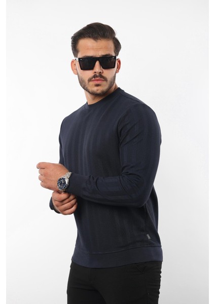 Jakarlı Sweatshirt – %70 Pamuk %30 Viskoz Bisiklet Yaka fiyatları