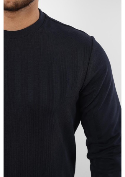 Jakarlı Sweatshirt – %70 Pamuk %30 Viskoz Bisiklet Yaka indirimleri