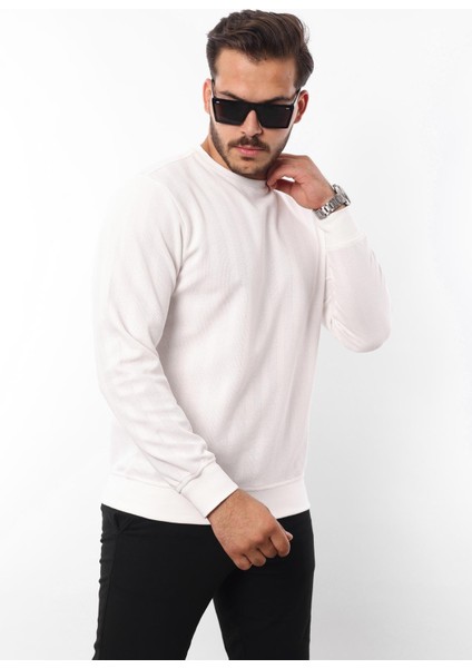 Jakarlı Sweatshirt – %70 Pamuk %30 Viskoz Bisiklet Yaka modelleri