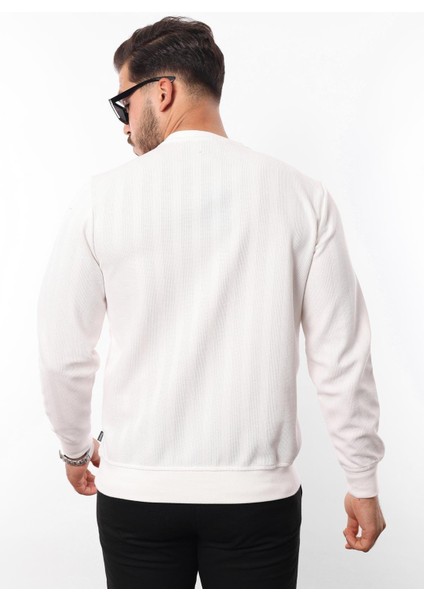 Jakarlı Sweatshirt – %70 Pamuk %30 Viskoz Bisiklet Yaka fırsatları