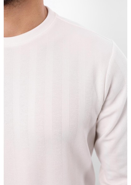 Jakarlı Sweatshirt – %70 Pamuk %30 Viskoz Bisiklet Yaka indirimleri