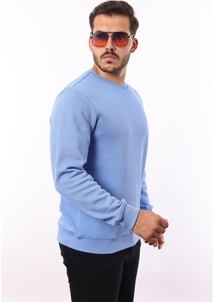 Şardonlu Pike Sweatshirt – %70 Pamuk %30 Viskoz Bisiklet Yaka modelleri