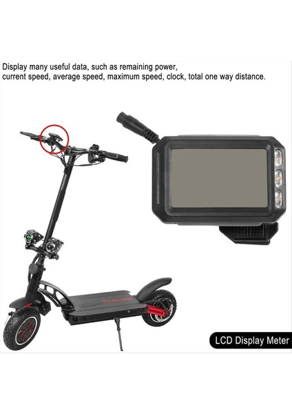 Elektrikli Scooter LCD Ekran Metre 36V-60V Panel Gösterge Panosu (Yurt Dışından) indirimleri