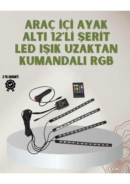 Rgb LED Araç Içi Aydınlatma – Kumandalı Sistem - EMY6746-4779