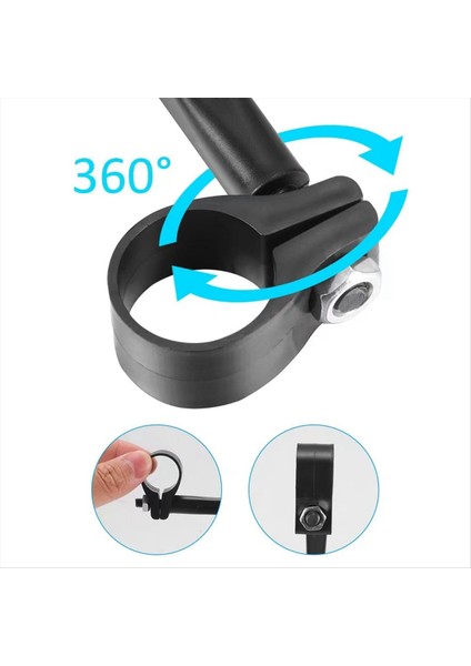 Evrensel Scooter Dikiz Aynası, 360° Dönebilen Güvenlik Aynası 1 Çift (Yurt Dışından) indirimleri