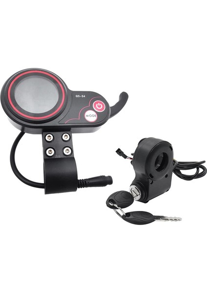 Qs-S4 72V LCD Ekranlı Metre + Sıfırlama 11X Için Sadece Kontak Kilidi Anahtarı (Yurt Dışından)