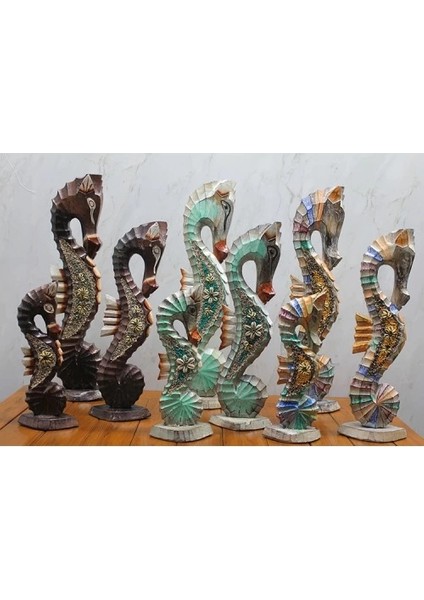 Ahşap 3'lü Denizatı Kumlu