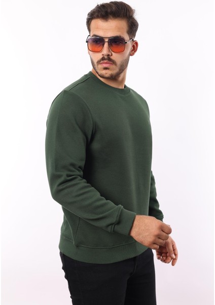 Şardonlu Pike Sweatshirt – %70 Pamuk %30 Viskoz Bisiklet Yaka modelleri