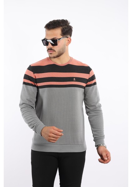 Panolu Selanik Sweatshirt – %100 Pamuk Bisiklet Yaka fiyatları