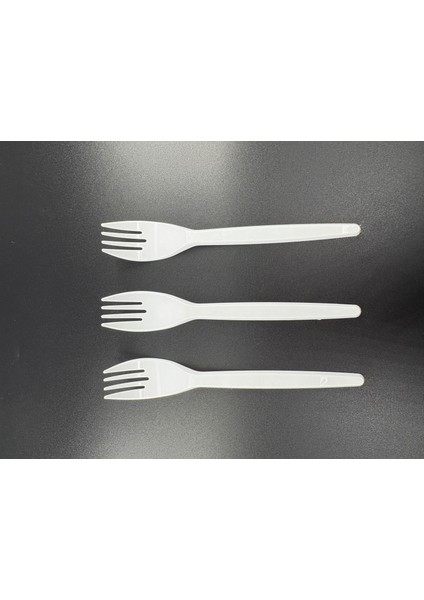 Medium Eko Plastik Çatal Beyaz 100'LÜ Paket indirimleri