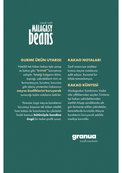 Bean To Jar Serisi No. 836 | Single Madagaskar Sambriano Vadisi - Sürülebilir Çikolata 400gr fırsatları